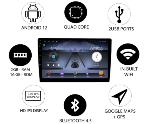 AUTO SNAP 9-Inches Touch Screen Android Car Stereo Skoda Rapido - Image 2