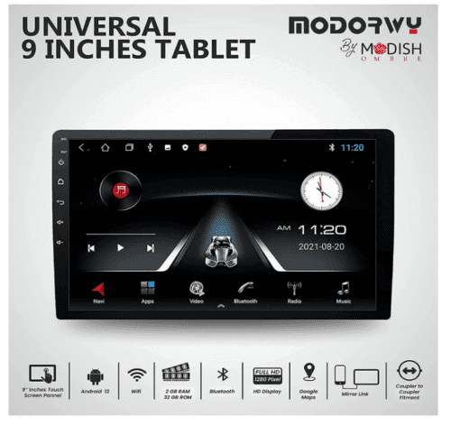 Modorwy 9Inch Touch HD Display Universal Car Android Stereo Player - Image 2