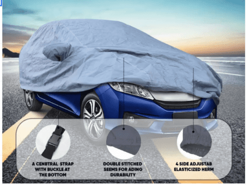 GoMechanic Car Cover For Maruti Suzuki SX4 With Mirror Pockets - Image 2