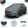 BOTAUTO Car Body Cover For Maruti Suzuki A-Star UV Protection - Image 2