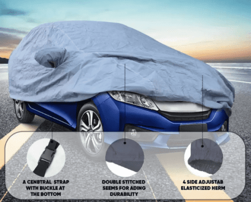GoMechanic Car Body Cover UV Protection Waterproof For Hyundai Accent - Image 4