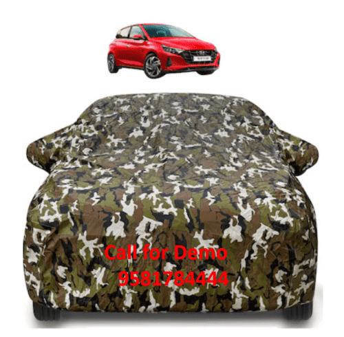 Mockhe Hyundai i20 Car Cover with Mirror Pocket Waterproof