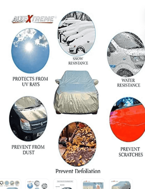AllExtreme Car Body Cover For Hyundai Nios  Uv Heat Resistant - Image 3