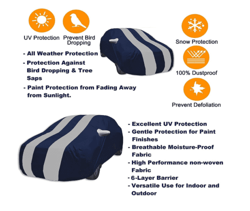 AutoHub Hyundai Accent Car Body Cover Water and Dust proof - Image 2