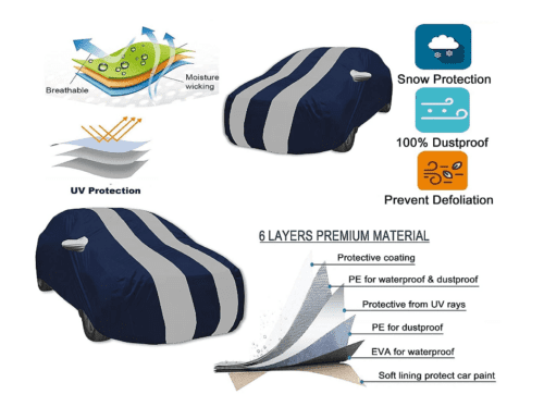 AutoHub Hyundai Accent Car Body Cover Water and Dust proof - Image 4