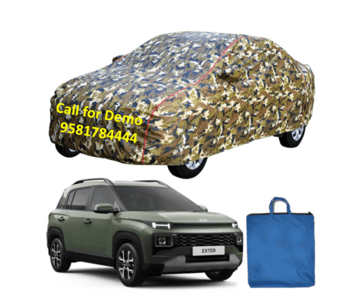 Waterproof Triple Coated Military Color Car Body Cover Hyundai Exter
