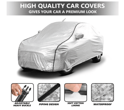 Tata Altroz Car Body Cover with Mirror and Antenna Pocket - Image 4