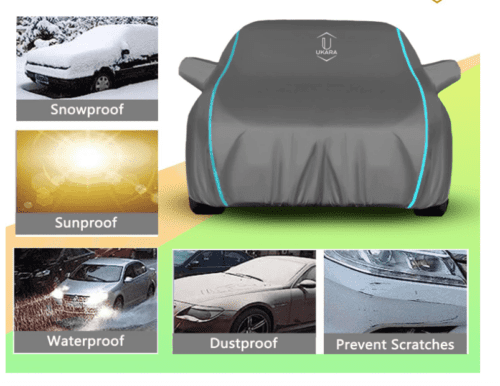 Waterproof with Piping Car Body Cover for Tata Punch EV - Image 3