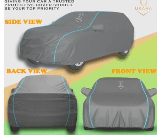 Waterproof with Piping Car Body Cover for Tata Punch EV - Image 4