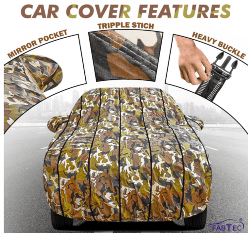 Waterproof Car Body Cover for Tata Tiago Jungle Print - Image 3