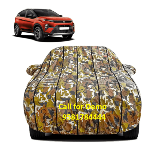 Waterproof Car Body Cover for Tata Nexon with Piping Strips
