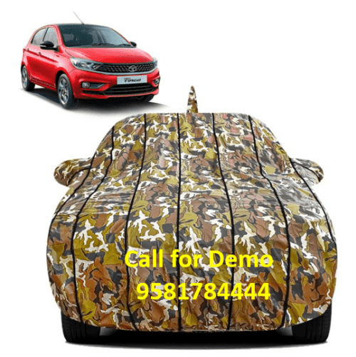 Waterproof Car Body Cover for Tata Tiago Jungle Print