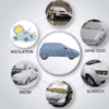 Car Body Cover For Mahindra Bolero With Mirror Pockets Grey - Image 4