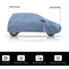 Car Body Cover For Mahindra Bolero With Mirror Pockets Grey - Image 3