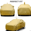 Tata Tiago Car Body Cover Metallic Golden with Black Piping - Image 3