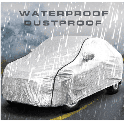 Tata Nexon EV Waterproof Car Body Cover with Mirror Pocket - Image 2