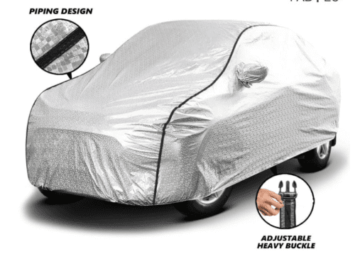 Tata Nexon EV Waterproof Car Body Cover with Mirror Pocket - Image 3