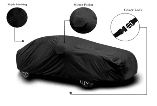 Waterproof Car Body Cover for Tata Harrier with Mirror Pocket - Image 3
