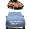 Car Body Cover For Tata Indica With Mirror Pockets Grey