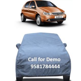 Car Body Cover For Tata Indica With Mirror Pockets Grey