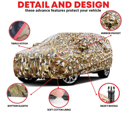 Waterproof Car Body Cover for Mahindra Scorpio Classic - Image 4