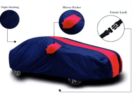 Car Body Cover For Mahindra Marazzo With Mirror Pockets - Image 3