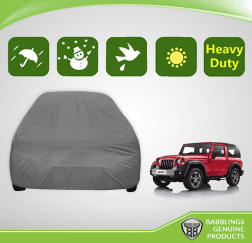 Car Body Cover for Mahindra Thar Water and Dust Proof - Image 4