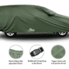 Car Cover For Chevrolet Captiva With Mirror Pockets Color Green - Image 2