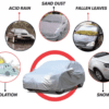 Car Body Cover For Volkswagen Vento With Mirror Pockets Silver - Image 3