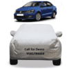 Car Body Cover For Volkswagen Vento With Mirror Pockets Silver