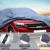 Car Body Cover For Kia Seltos With Mirror Pockets Gray - Image 2