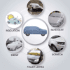 Car Body Cover For Kia Seltos With Mirror Pockets Gray - Image 3