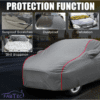 Car Body Cover Compatible for Kia Carens with Mirror Pockets - Image 3