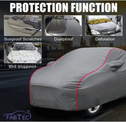 Car Body Cover Compatible for Kia Carens with Mirror Pockets - Image 3