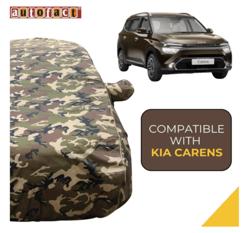 Waterproof Car Body Cover Compatible with Kia Carens Army Color