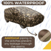 Waterproof Car Body Cover Compatible with Kia Carens Army Color - Image 3