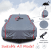 Waterproof Car Body Cover for Kia Sonet Piping Design - Image 5