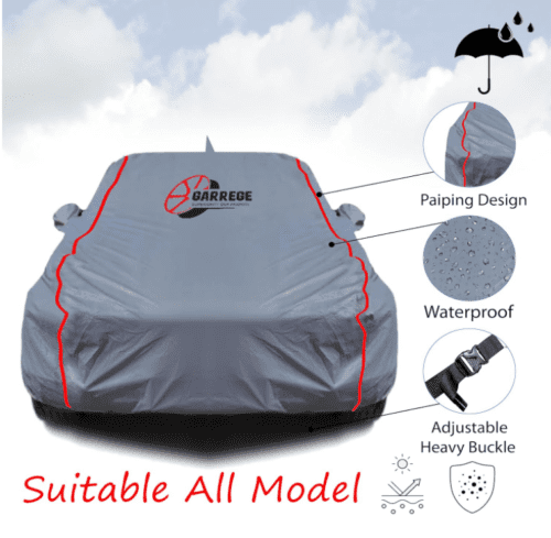 Waterproof Car Body Cover for Kia Sonet Piping Design - Image 5