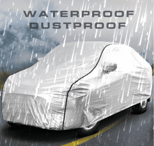 Waterproof Car Body Cover for Kia Sonet with Mirror Pocket - Image 4
