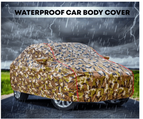 Car Body Cover Waterproof for Kia Sonet with Triple Stitch - Image 3