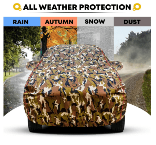 Car Body Cover Waterproof for Kia Sonet with Triple Stitch - Image 4