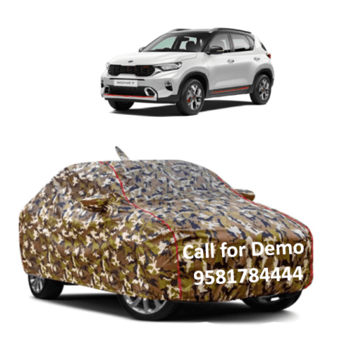 Car Body Cover Waterproof for Kia Sonet with Triple Stitch