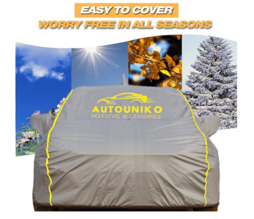 Waterproof Car Body Cover for Honda Amaze Elastic Triple Stitched - Image 3