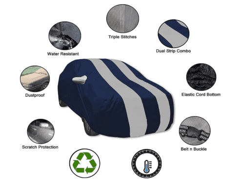 Honda Brio Car Body Water UV-Ray and Dust Resistance Cover - Image 3