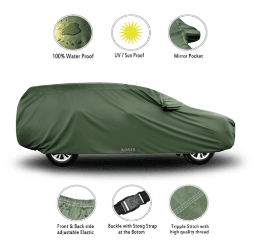 Waterproof Car Body Cover Compatible with Honda WR-V Mirror Pocket - Image 2
