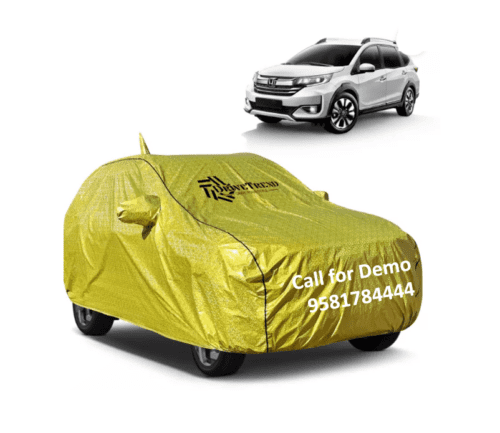 Honda BR-V Car Body Cover With Mirror Pockets Yellow Color