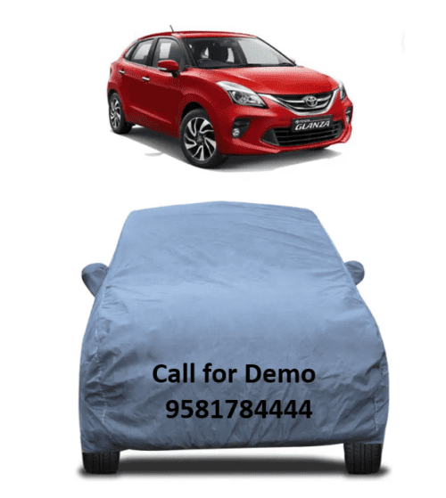 Car Body Cover For Toyota Glanza With Mirror Pockets Grey