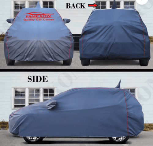 Car Body Cover For Toyota Rumion With Mirror Pockets Grey - Image 2