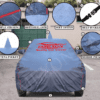 Car Body Cover For Toyota Rumion With Mirror Pockets Grey - Image 3