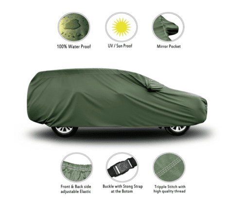Car Body Cover for Toyota Innova Crysta Dust and Waterproof - Image 2